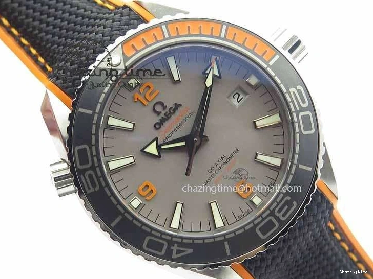 0206 UrbanStyle Planet Ocean 2016 43.5mm SS OM 1:1 Best Edition Gray Dial On Black Nylon Strap A 8168